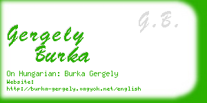 gergely burka business card
